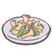 栄養満点のキノコ天ぷら猫とスープ