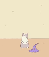 紫とんがりぼうし猫とスープ