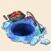 氷上釣りのお風呂猫カフェ