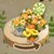 シェルフ飾り-植木鉢と皿猫と秘密の森