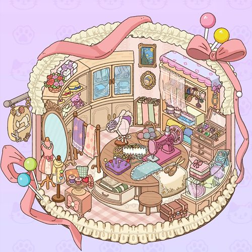 ステッカーライフ人気レベル52完成図