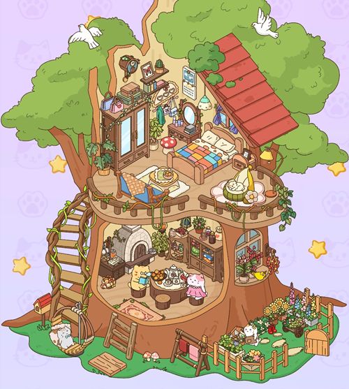 ステッカーライフ人気レベル51完成図