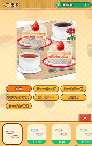 撮影上のポイント洋菓子店ローズ