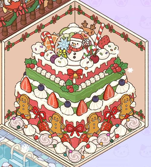 ステッカーライフウィンターフェス-ケーキを作ろう完成