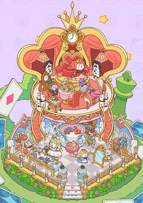 ステッカーライフアリスの不思議な冒険完成図